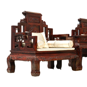 Muebles de Madera de Redwood Estándar Nacional, Juego Completo para Sala de Estar, Modelo de Lujo, Multifuncional, Estilo Villa China, Estilo Indonesio - Product Image 3