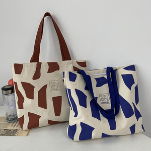 <span class=keywords><strong>Bolsa</strong></span> de Playa de Gran Capacidad con Asas de Algodón, <span class=keywords><strong>Bolsa</strong></span> de Compras con Cierre, <span class=keywords><strong>Bolsa</strong></span> de Lona Reciclada Personalizada para Damas, Económica, MOQ Bajo - Product Image 5