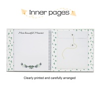 Livre de souvenirs de bébé personnalisé de haute qualité avec empreinte de bébé, journal de croissance du bébé, livre de souvenirs de la première année du bébé avec boîte