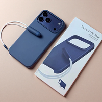 Coque de téléphone portable magnétique en silicone liquide ultra-fine en TPU pour iPhone 17 18 Pro 18 Pro Max, protection arrière