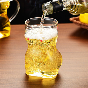 Vaso de Vidrio Transparente de Borosilicato de 650 ml, Diseño Sexy con Forma de Cuerpo, Taza de Cerveza Gruesa para Hombres y Mujeres, Artículos para Fiestas - Product Image 3