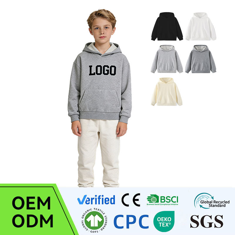Custom Logo Boys Clothing Cotton Polyester