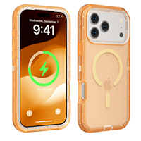 Coque Robuste Transparente Magnétique Antichoc pour Apple iPhone 17 Pro – Protection Renforcée Type Armure