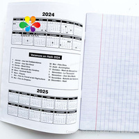 Cahier d'Exercices Personnalisé Pas Cher, Papier Couché Brillant Hati A5, Ligné Français, Papier Offset pour Étudiants