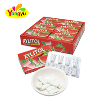 Gommes à mâcher délicieuses au goût pastèque à base de xylitol pour présentoir de supermarché