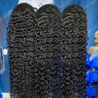 Perruque bouclée naturelle birmane, perruque frontale en dentelle HD complète de 30 pouces, vente en gros, perruques de cheveux humains vierges bruts vietnamiens de grade 12A
