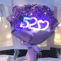 Blumen-Tortenaufsatz Kronen-Tortendekoration Ich Liebe Dich Mama Geburtstag Fröhlicher Kuchen-Topper LED-Licht Blinkend für Tortendekoration Geburtstag