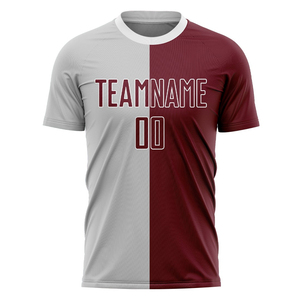 Camiseta de Fútbol de Manga Corta de Poliéster 100% de Alta Calidad, Venta al por Mayor, Nombres y Números de Equipo Personalizados, Camiseta de Fútbol para Entrenamiento, Servicio OEM - Product Image 2