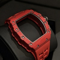 Hochwertige 1103 Automatik-Flyback-Chronograph-Uhr mit Carbonfaser-Gehäuse, Skelett-Zifferblatt und sportlichem Design für Herren-Rennfahrer.