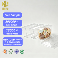 Vente flash - Boîte en plastique transparente imprimée PVC, petite boîte cosmétique en plastique, emballage PVC