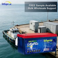 Batterie Lifepo4 36V 100AH Grade A Marine Trolling RS485 Smart BMS M8 Terminal 6000 Cycles CE RoHS IP67