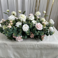 Ifg Hoge Kwaliteit Real Touch Greenery Bladeren Rose Zijden Bloem Tafelloper