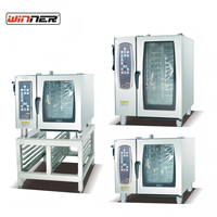 Four à vapeur combiné électrique à 6 plateaux, four combiné commercial pour la cuisson à la vapeur et la cuisson