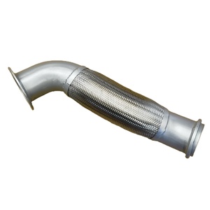WG9731542077/WG9725549056 Nouveau <span class=keywords><strong>tuyau</strong></span> flexible d'échappement en acier inoxydable pour pièces de moteur de camion Sinotruk HOWO T5G T7H Garantie 6 mois - Product Image 1