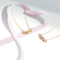 Novirassine Cadeaux Fête des Mères Tendance Parure de bijoux pierre de naissance Zircon Plaqué Or 18K Coffret Cadeau Anniversaire Fête Tendance TikTok