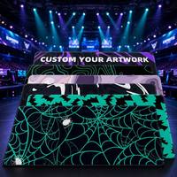 Tapis de souris de jeu XXL personnalisé sur le thème de l'anime, grand tapis de bureau pour PC, tapis de clavier étendu avec bords cousus