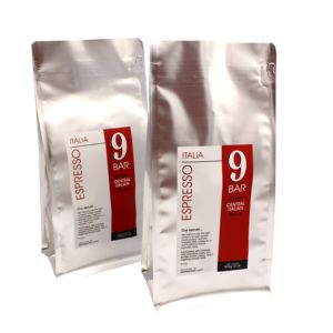 Gratis Sampel 12 Oz Tas Kopi Kotak Tas Bawah untuk Kopi Bawah Datar Berdiri Kantong dengan Ziplock Demagassing Valve - Product Image 4