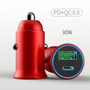 Cargador USB C PD de 18W, Cargador de Coche de Carga Rápida con Puerto USB Dual de 30W, Compatible con <span class=keywords><strong>iPhone</strong></span> 11 Pro Max/XR/X/8/7/6S/5/Galaxy S20 - Product Image 2