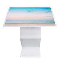 Kiosco de Información con Pantalla Táctil Todo en Uno de 43 Pulgadas, Color Blanco, Android 11.0/12.0, para Ferias Comerciales y Exposiciones