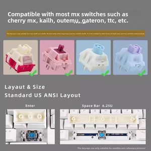 Novedades Dark Gradient OEM Profile PBT Keycaps Compatible con interruptores Cherry MX y teclados mecánicos Contour Keycaps - Product Image 2