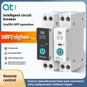 Graffiti personnalisé API WiFi Smart Switch Petit interrupteur de synchronisation sur rail avec télécommande Zigbee pour disjoncteurs de téléphone portable - Product Image 2