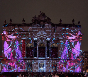 Cartographie de projection immersive de bâtiment de résolution 4K personnalisable pour l'affichage publicitaire de <span class=keywords><strong>gratte</strong></span>-<span class=keywords><strong>ciel</strong></span> - Product Image 4