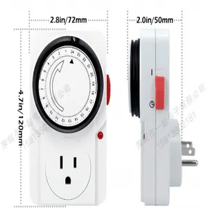 Hot SellingDigital Enkele Outlet 24 Uur Plug-in Mechanische Timer In Kweektent Systeem