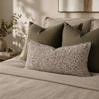 Housse de coussin lombaire YUNXIF de luxe en tissu tressé, rectangulaire texturée, décorative pour canapé, divan, chambre à coucher
