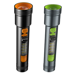 Aluminum Alloy Flashlight With Zoom And <b>Dimmer</b> Outdoor Led White Light Cob Side Lamp - Product Image 1