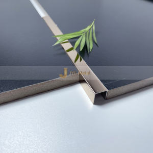 Oem Polished Stainless Steel Square Edge <b>Tile</b> Trim U Decoration Stainless Steel <b>Tile</b> Trim U Shape - Product Image 3