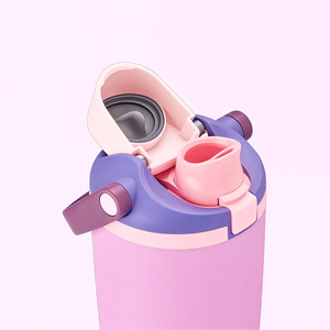 <b>2</b> in 1 Drinking Lid 30oz Custom Logo Metal Steel Double Wall Cute Coffe Mug <b>Cup</b> Water Tumbler Hot and Cold with Handle Straw - Product Image 4