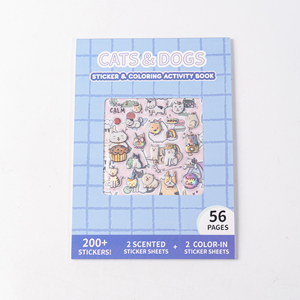 <span class=keywords><strong>Livre</strong></span> d'autocollants à colorier personnalisé OEM pour enfants, thème vie marine, 56 pages, <span class=keywords><strong>livre</strong></span> d'activités éducatives pour tout-petits, art et artisanat - Product Image 2
