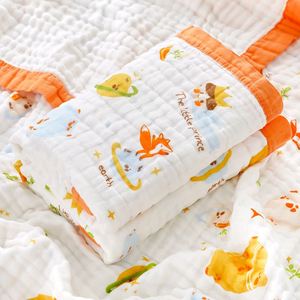 Couverture en mousseline 100% coton biologique, douce pour la peau et respirante, literie multicouche pour berceau, couverture pour bébé - Product Image 4