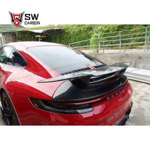 Aileron arrière en fibre de carbone style SD pour Porsche 911 992 <span class=keywords><strong>2020</strong></span>- Aileron de coffre arrière Kit carrosserie Pièces et accessoires extérieurs de voiture - Product Image 5