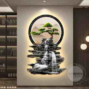 Xu Hướng Mới Núi Nước Cảnh Quan In Pha Lê Sứ Tường Nghệ Thuật Với Cơ Sở Giấy Hiện Đại Vẫn Còn Sống Trang Trí - Product Image 2