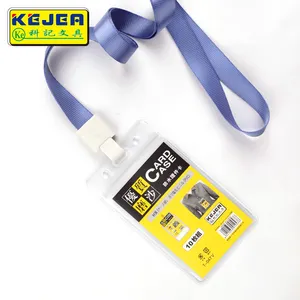 Kejea mat finish kimlik kartı tutucu plastik su geçirmez kimlik kartı tutucu