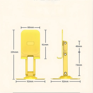 Support de téléphone portable pliable, antidérapant, rotatif, flexible, portable, personnalisable, compatible avec iPad, en alliage ABS noir, étanche - Product Image 6