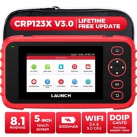 Nuevo Lector de Códigos OBD CRP123X V3.0, Herramienta de Diagnóstico Automático para 4 Sistemas, con VIN, Actualización Gratuita por 1 Año, Pantalla de 5 Pulgadas