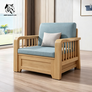 Fournisseur direct d'usine, prix les plus bas, OEM ODM, stock important prêt à être expédié, canapé moderne, nouveau mobilier de salon tendance, canapé en bois avec rangement. - Product Image 4