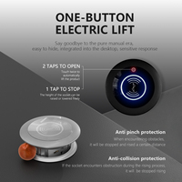 Prise de courant escamotable intelligente universelle pour cuisine et bureau avec chargeur rapide Type A + A