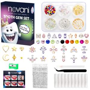 QIAO moda decorazione denti di varie forme cristalli diamanti pietre dei denti gioielli dentarie Kit di gemme dentarie - Product Image 1