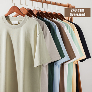 เสื้อยืดคุณภาพสูงแบบเรียบง่าย สวมใส่สบาย ระบายอากาศได้ดี เสื้อยืดแฟชั่นทรงหลวมสำหรับผู้ชาย - Product Image 2