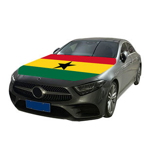 Venta al por mayor 120x150cm Cubiertas de capó de coche de Ghana Estilo de banderín resistente al desgaste y duradero para la cubierta del capó del motor de la agencia de <span class=keywords><strong>viajes</strong></span> - Product Image 3
