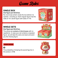Fortune Snake Baby Mystery Toy Box Lucky Fruit Groente Thema Harsfiguur Nieuwjaar Collectible Standbeeld Festivalcadeau