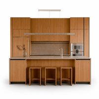 Solution de mobilier sur mesure pour toute la maison, style minimaliste moderne, armoires de cuisine intégrées de luxe pour projets résidentiels