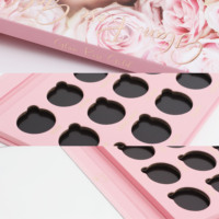 Vente promotionnelle emballage pliant de luxe multicolore avec plateau de fard à paupières miroir désert 6 18 24 36 couleurs