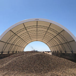 Toit en tissu PVDF 900gsm 40ft/80ft cerceau grange bovins moutons chèvres porcs poulets <span class=keywords><strong>Garage</strong></span> abri foin stockage amortissement bâtiment - Product Image 2