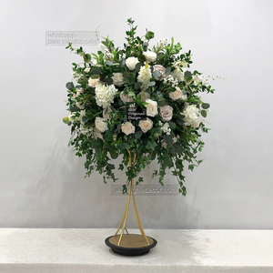 Décoration de table artificielle naturelle nude en gros, arrangement floral de mariage, dômes verts pour centres de table - Product Image 6