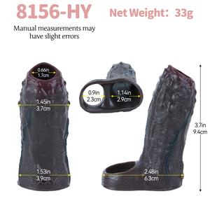 SXXY Yeni Siyah Silikon Penis Kılıfı Gerçekçi Boş Dildo Erkek Penis Büyütme Toptan Seks Oyuncağı Erkekler İçin Boşalma Geciktirici - Product Image 2