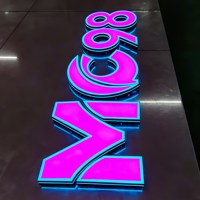 Lettres lumineuses LED personnalisées, enseignes électroniques, fabricant de logos commerciaux, signalétique publicitaire pour devantures de magasins